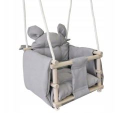 Huśtawka drewniana z materacem